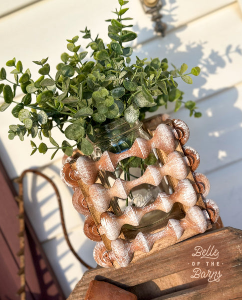 Square Spindle Vase