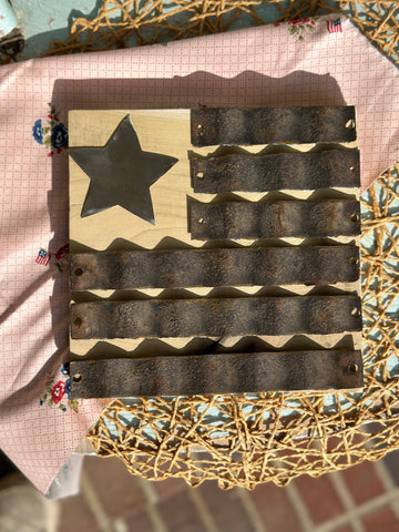 Vintage American Flag Craft Kit 6x6