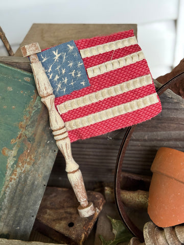 Mini Fabric & Spindle Flag Kit