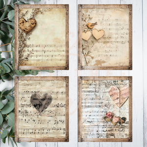 Music Sheet Love Printable Pack