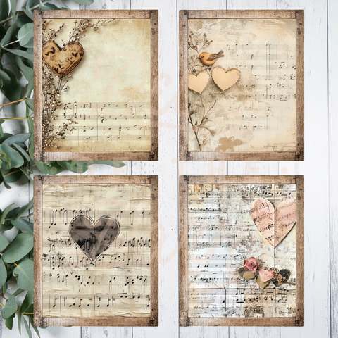 Music Sheet Love Printable Pack