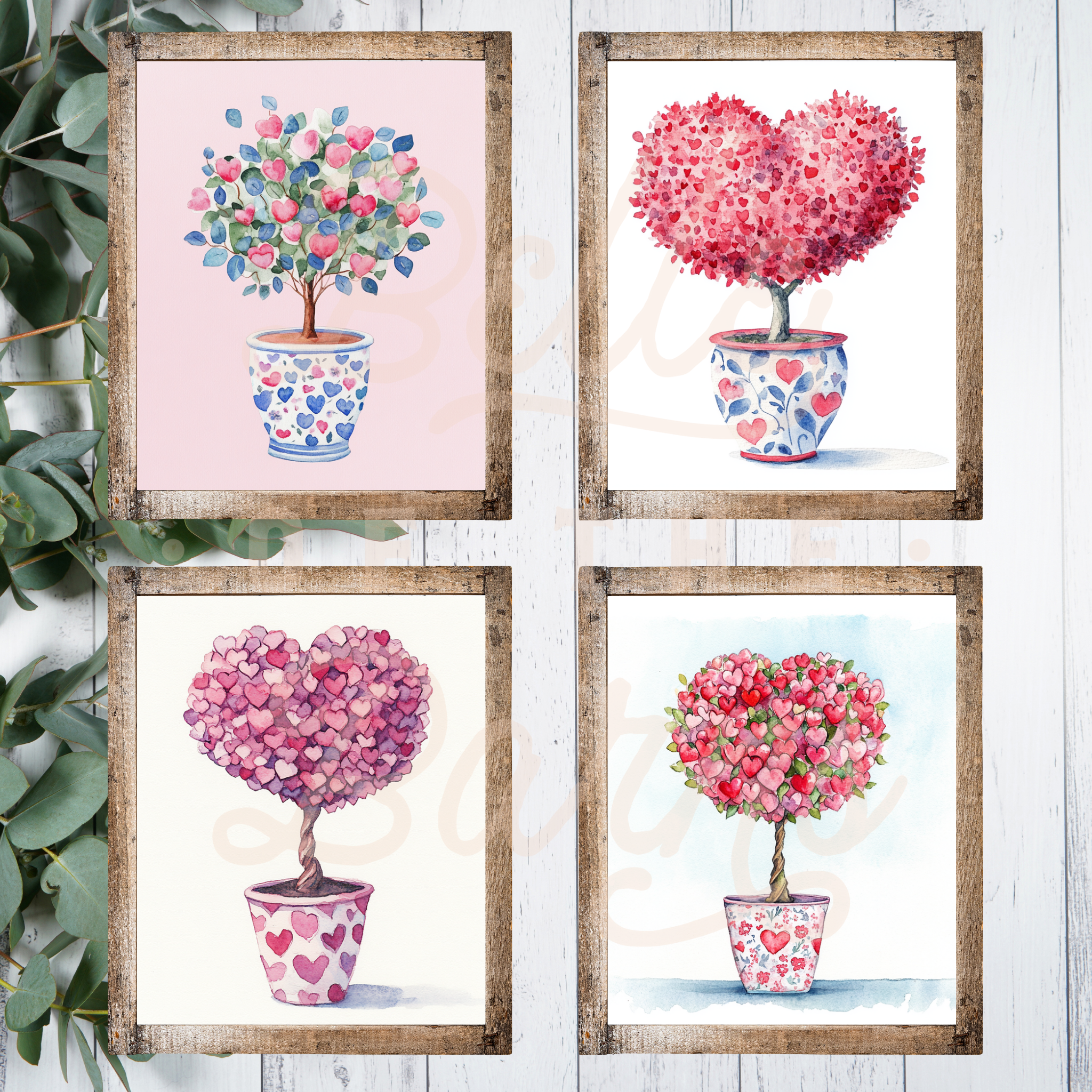 Valentine Topiary Printable Pack