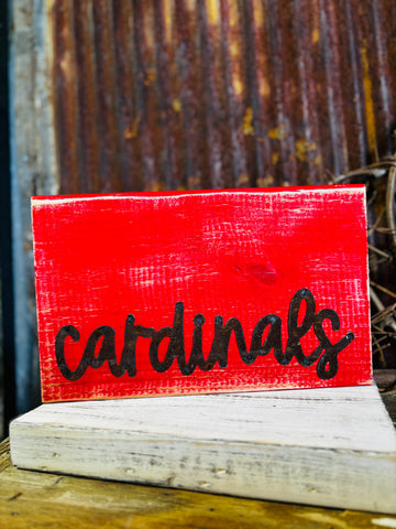 Cardinals Wood + Metal