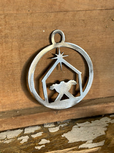 Manger Christmas Ornament