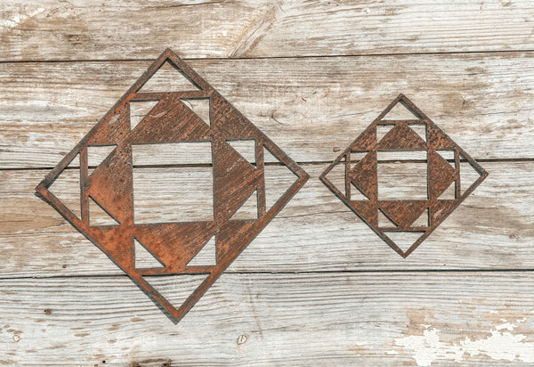 Original Old Barn Tin Barn Quilt Trio, Tin ONLY