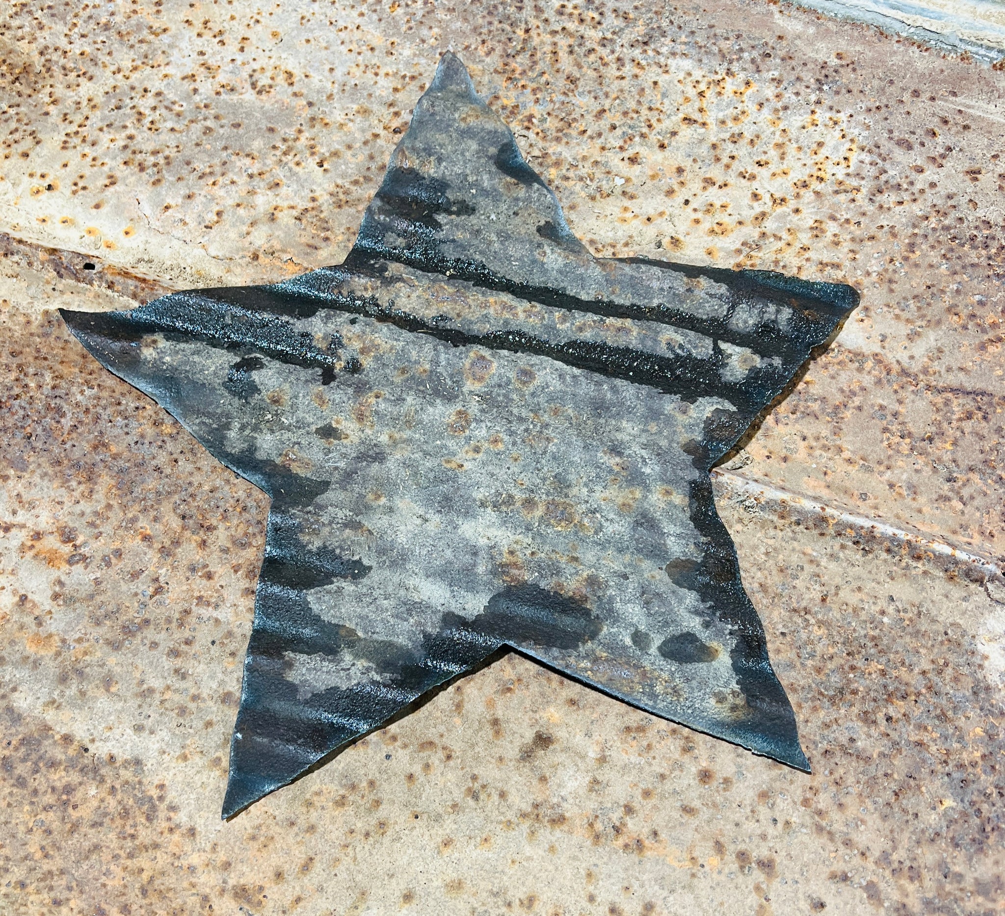 Vintage Galvanized Star Cut Out