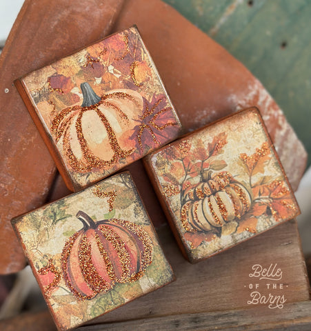 Fall Mini Blocks + Printable