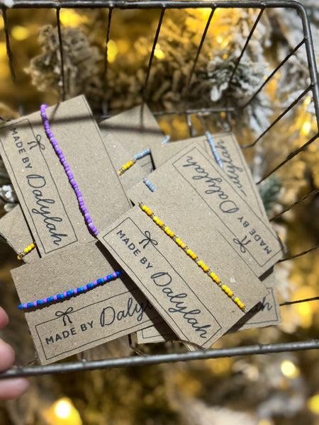 Dalylah Made Glass Seed Bead Bracelets