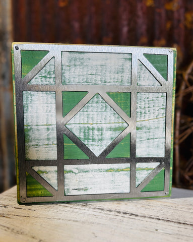 Completed Barn Quilt Metal + Wood - 2
