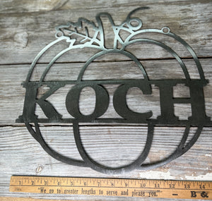 Koch Pumpkin Sign