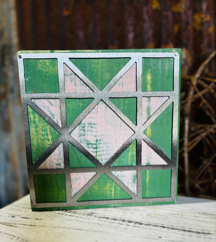 Completed Barn Quilt Metal + Wood - 5