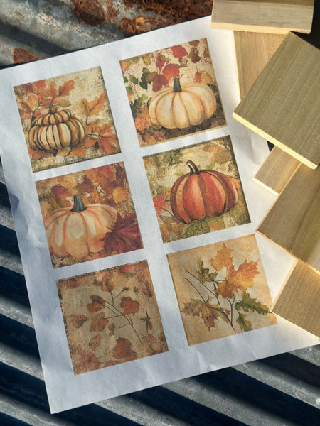 Fall Mini Blocks + Printable