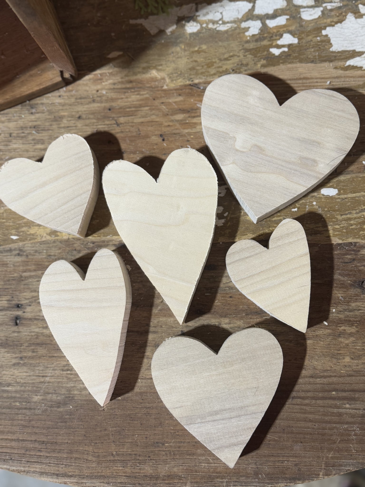 Chunky Wood Heart Bundle