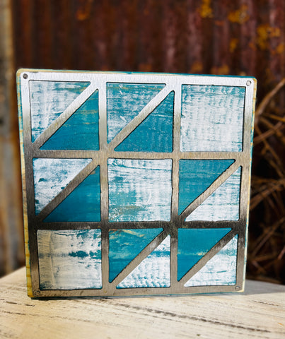 Completed Barn Quilt Metal + Wood - 3