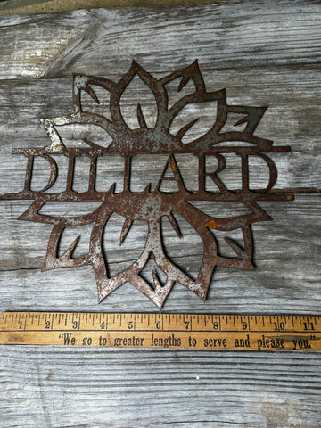 Rusty Dillard Sunflower Sign
