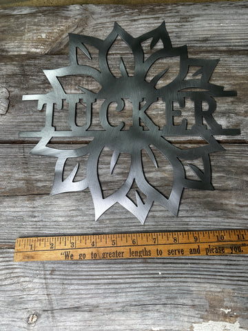 Tucker Sunflower Sign