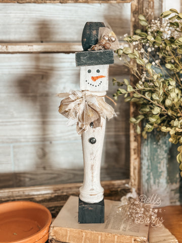 Spindle Snowman