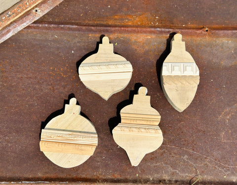 Decorative Trim Ornaments Set of 4