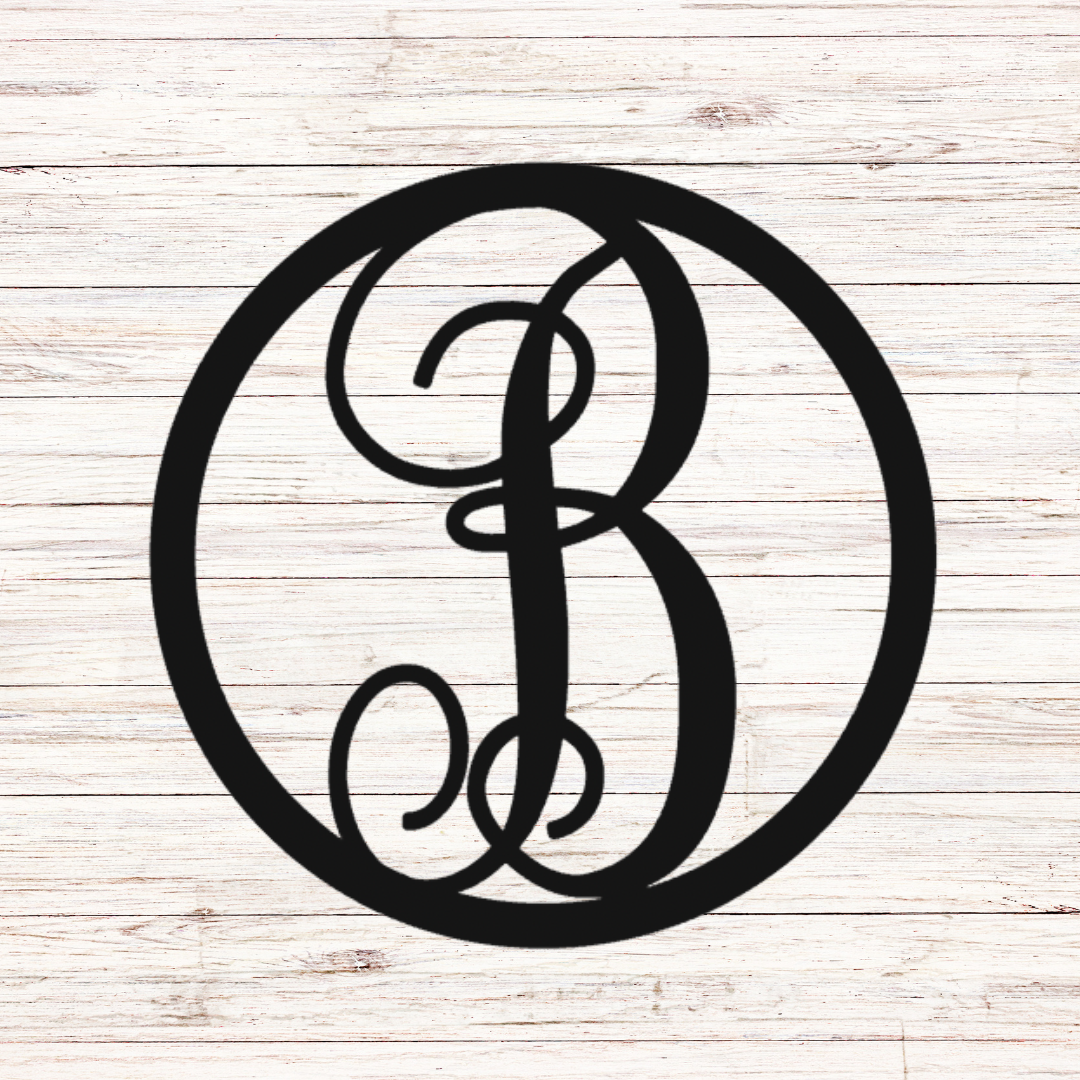 Circle Monogram Door Hanger