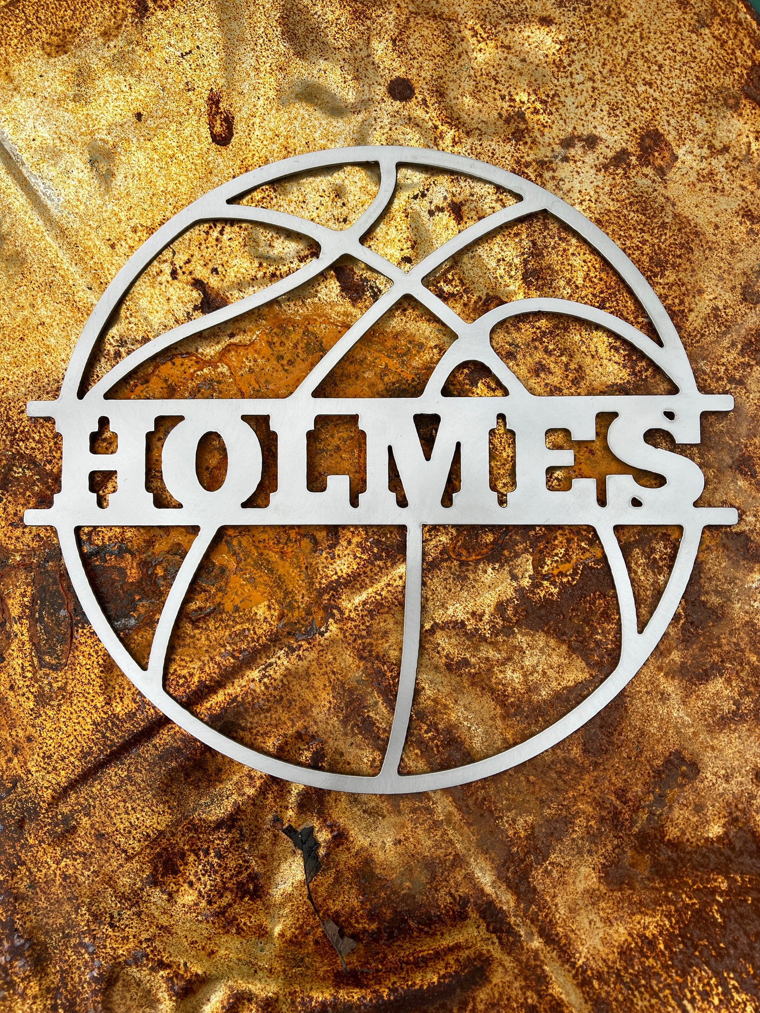 Basketball Name Sign