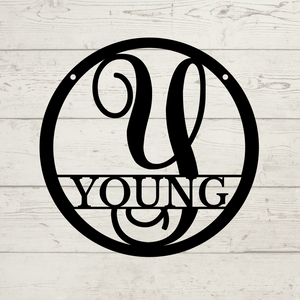 Monogram & Name Door Hanger